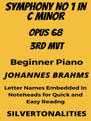 cover image of Symphony Number 1 In C Minor Opus 36 3rd Mvt Beginner Piano Sheet Music